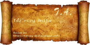 Tárczy Anita névjegykártya
